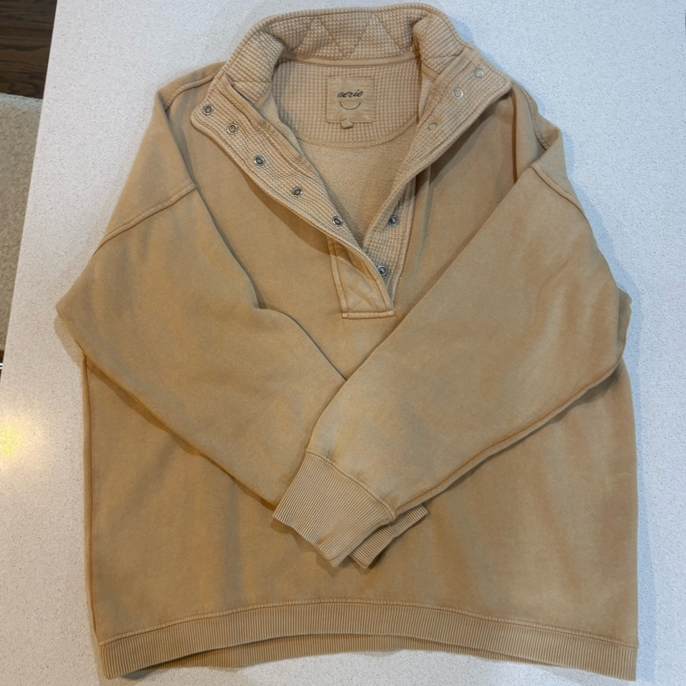 Aerie Tan Women's Pullover Sweatshirt